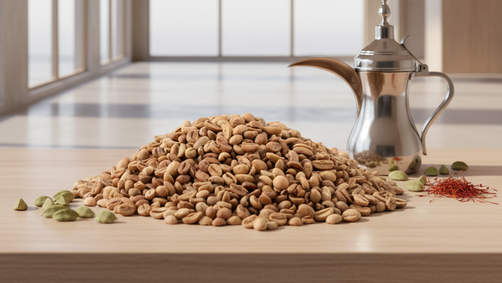 Saudi coffee mix saffron, and cardamom. قهوة سعودية بالهيل والزعفران