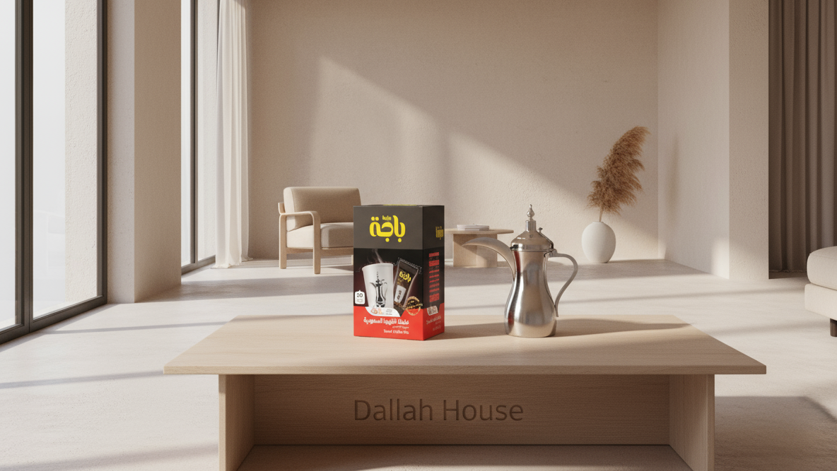 Baja Arabic Coffee Safron 5g x20-Dallah House- باجة قهوة عربية بالزعفران
